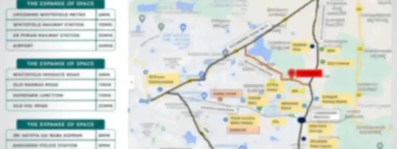 Godrej Parkshire Apartment Location Map With Landmarks by Godrej Properties located at Hoskote, Bangalore Karnataka